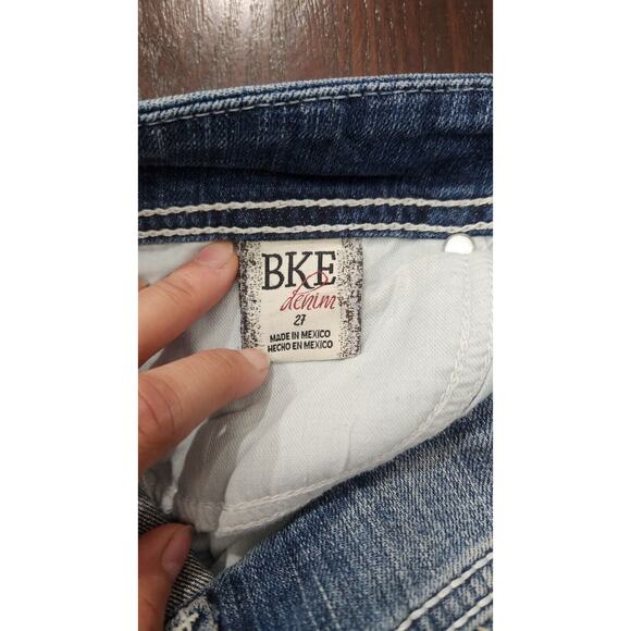BKE Buckle Sabrina Jeans‎ Womens 27 Medium Wash Stretch Low Rise Straight - Picture 5 of 10